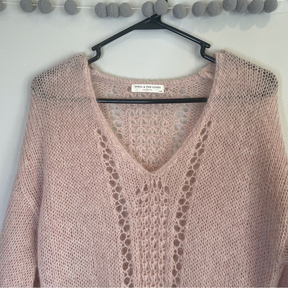 Spell and the gypsy sweater dress women’s small medium s/m mohair knit wool - Picture 8 of 11